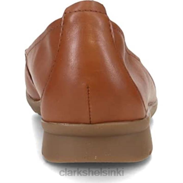 tummanruskea nahka naisten jenette easy baletti flat clarks Clarks naiset 2DHN164 tummanruskea nahka