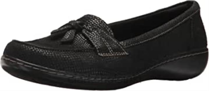 clarks black korko naisten tuhkakuplaloafer Clarks naiset 2DHN1137 musta korko