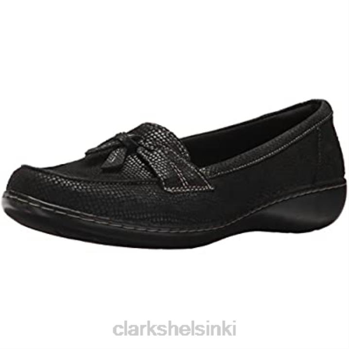 clarks black korko naisten tuhkakuplaloafer Clarks naiset 2DHN1137 musta korko