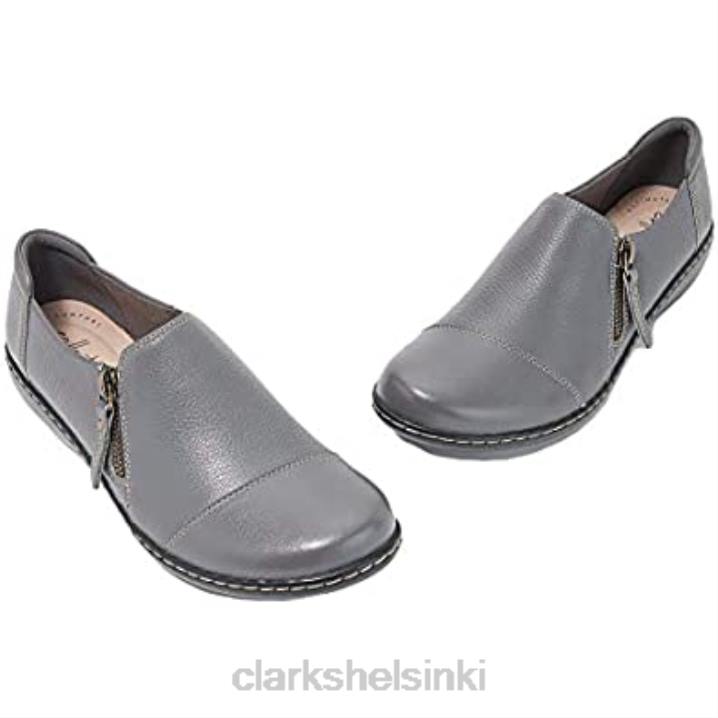 clarks harmaa nahkainen naisten ashland-palmuloafer Clarks naiset 2DHN2417