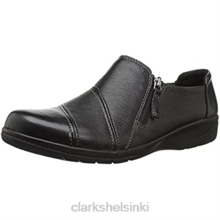 clarks musta nahkainen naisten cheyn saviloafer Clarks naiset 2DHN2345 musta nahka