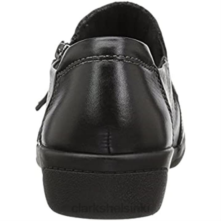 clarks musta nahkainen naisten cheyn saviloafer Clarks naiset 2DHN2345 musta nahka