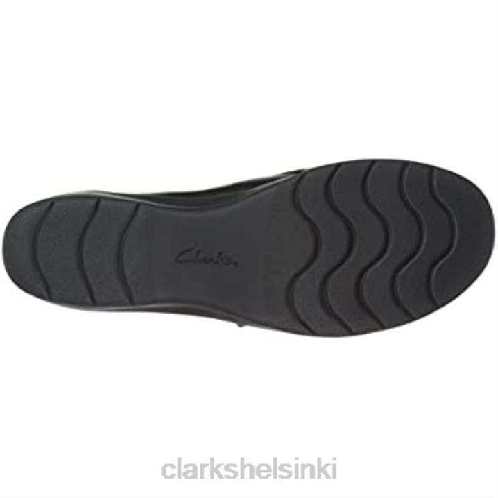 clarks musta nahkainen naisten cheyn saviloafer Clarks naiset 2DHN2345 musta nahka