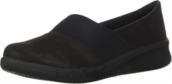 clarks musta synteettinen naisten sillian 20 moon loafer Clarks naiset 2DHN2769