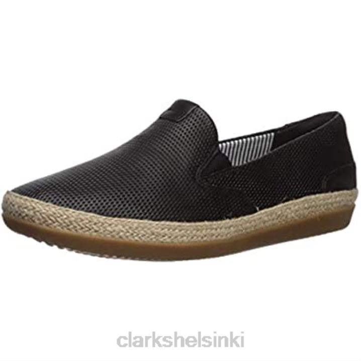 clarks naisten danelly iris loafer litteä musta nahka Clarks naiset 2DHN138 musta nahka