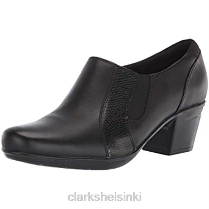 clarks naisten emslie chelsea loafer musta nahkainen synteettinen lisko Clarks naiset 2DHN1290 musta synteettinen nahkainen lisko