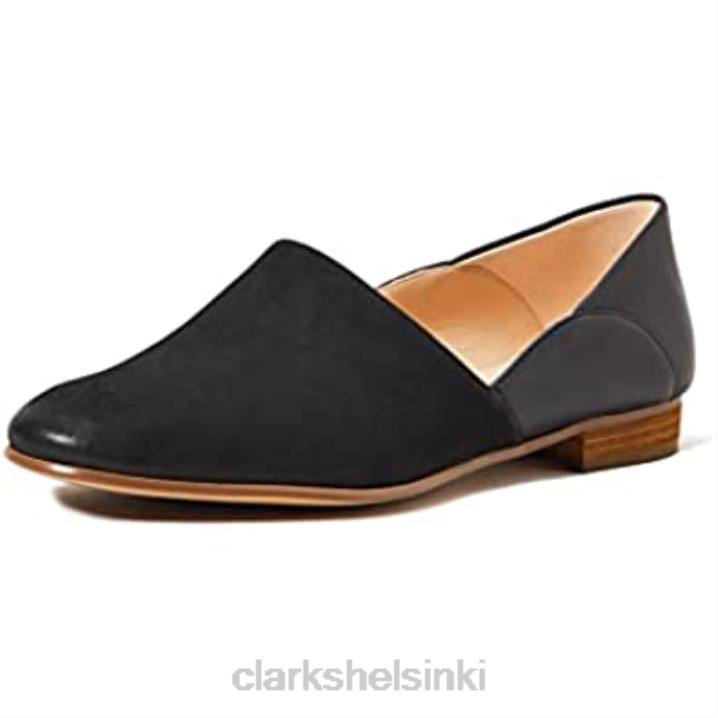clarks naisten puhdassävyinen loafer tasainen musta Clarks naiset 2DHN2066 musta yhdistelmä musta yhdistelmä