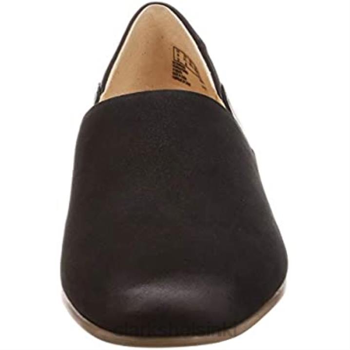 clarks naisten puhdassävyinen loafer tasainen musta Clarks naiset 2DHN2066 musta yhdistelmä musta yhdistelmä
