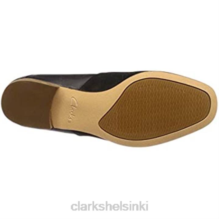clarks naisten puhdassävyinen loafer tasainen musta Clarks naiset 2DHN2066 musta yhdistelmä musta yhdistelmä