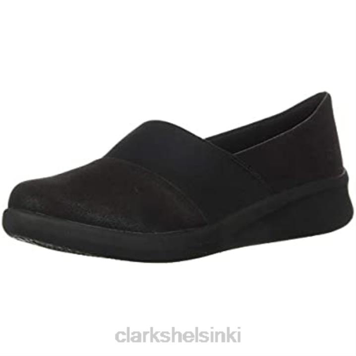clarks naisten sillian 20 moon loafer flat black synteettinen Clarks naiset 2DHN2770 musta synteettinen