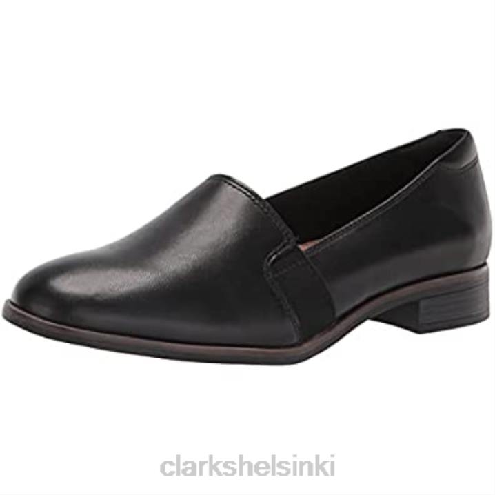 clarks naisten trish diva loafer musta nahka Clarks naiset 2DHN1322 musta nahka