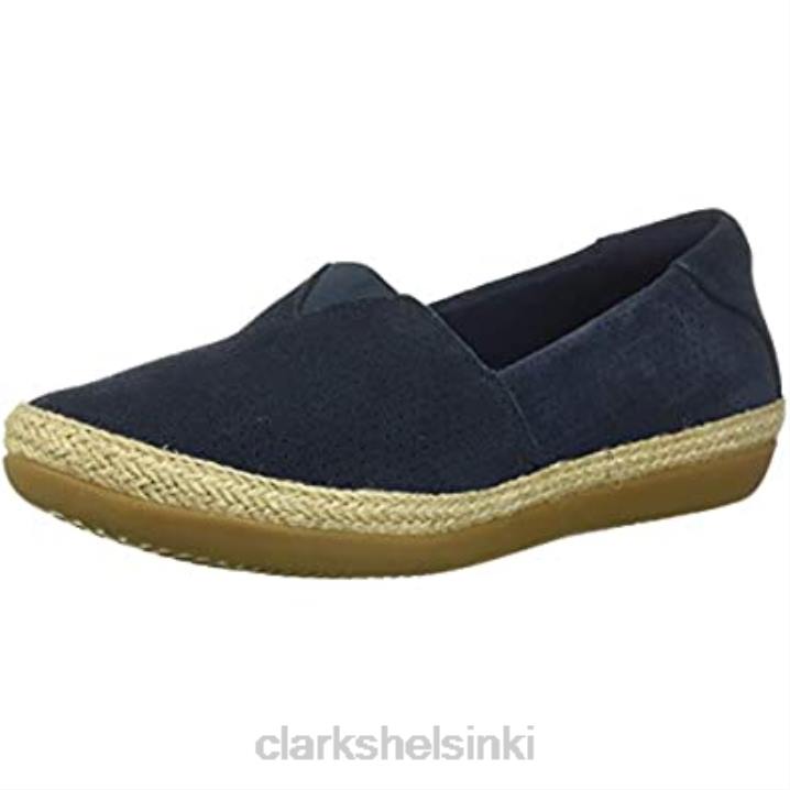 clarks navy mokkanahka naisten Danelly sky loafer Clarks naiset 2DHN1929