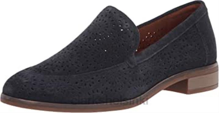 clarks navy mokkanahka naisten trish calla loafer Clarks naiset 2DHN1073 laivastonsininen mokka