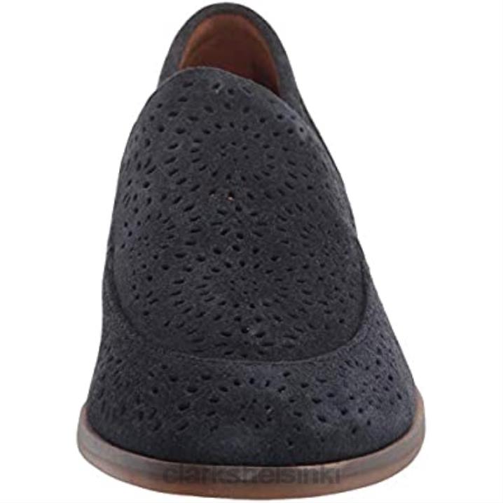clarks navy mokkanahka naisten trish calla loafer Clarks naiset 2DHN1073 laivastonsininen mokka