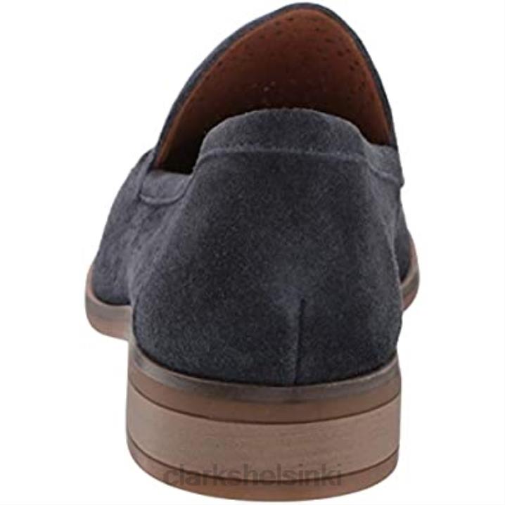 clarks navy mokkanahka naisten trish calla loafer Clarks naiset 2DHN1073 laivastonsininen mokka