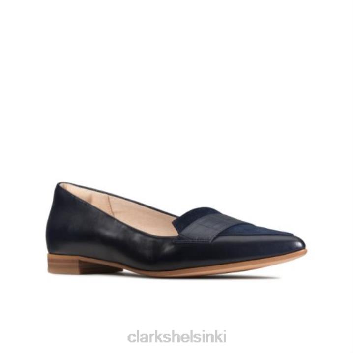 laina 15 loafer clarks navy croc combi Clarks naiset 2DHN4013 laivastonsininen croc yhdistelmä