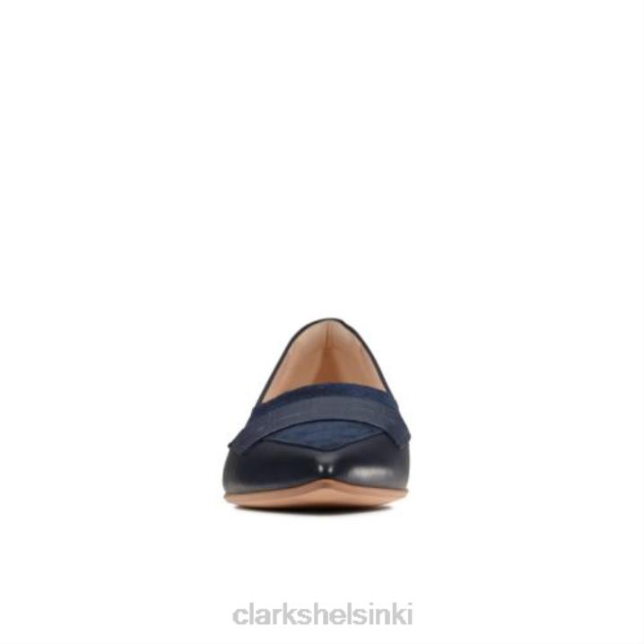 laina 15 loafer clarks navy croc combi Clarks naiset 2DHN4013 laivastonsininen croc yhdistelmä