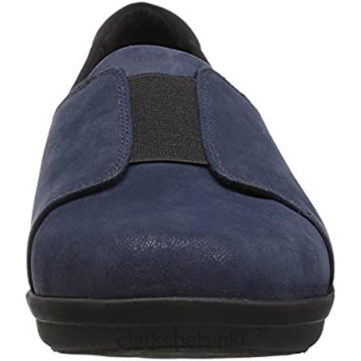 laivastonsininen synteettinen nubukki clarks naisten ayla-nauhaloafer Clarks naiset 2DHN1600 laivastonsininen synteettinen nubukki
