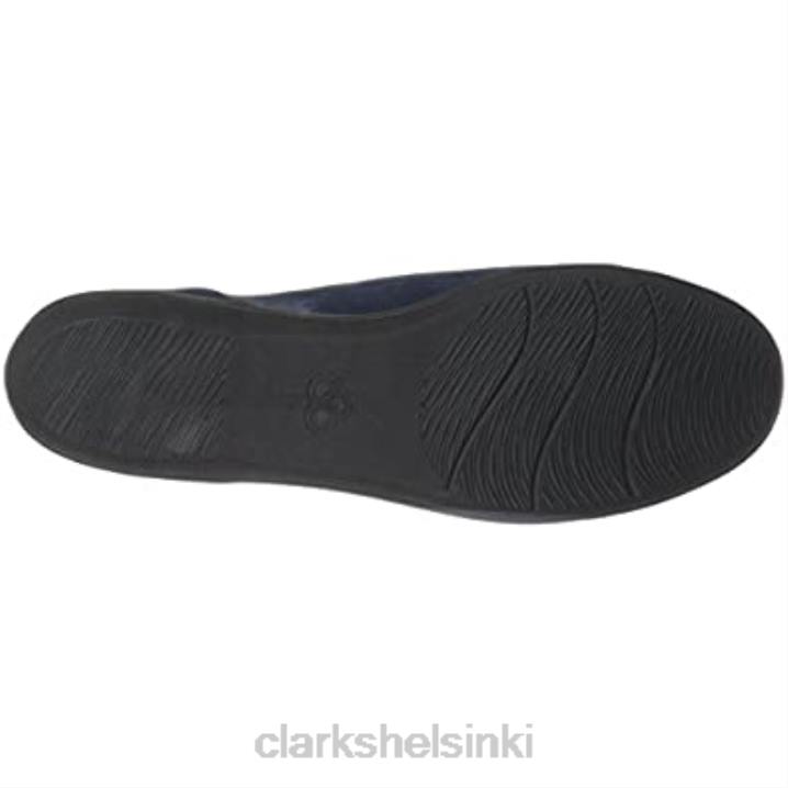 laivastonsininen synteettinen nubukki clarks naisten ayla-nauhaloafer Clarks naiset 2DHN1600 laivastonsininen synteettinen nubukki
