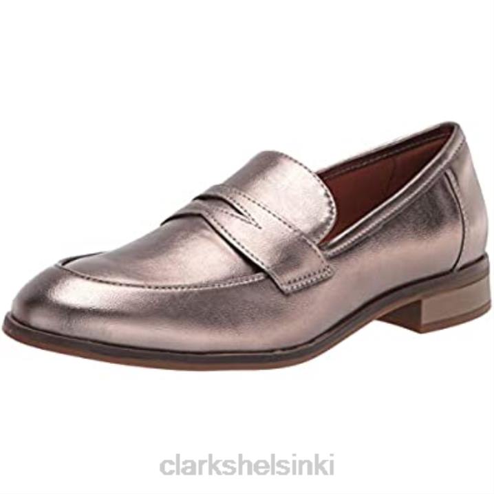 metallinen synteettinen naisten Trish ruusu loafer clarks Clarks naiset 2DHN2492