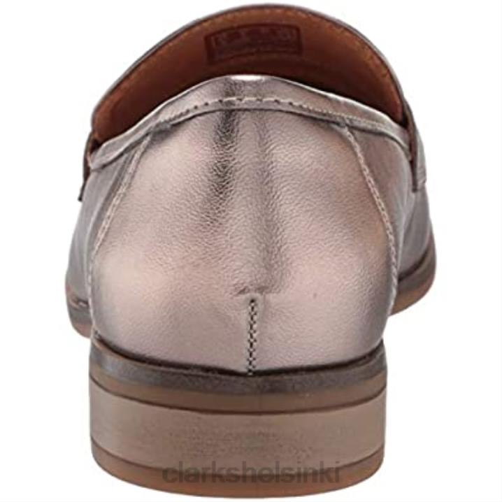 metallinen synteettinen naisten Trish ruusu loafer clarks Clarks naiset 2DHN2492