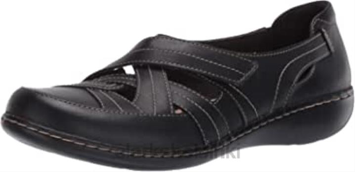 musta nahkainen clarks naisten ashland rosa loafer Clarks naiset 2DHN1552 musta nahka
