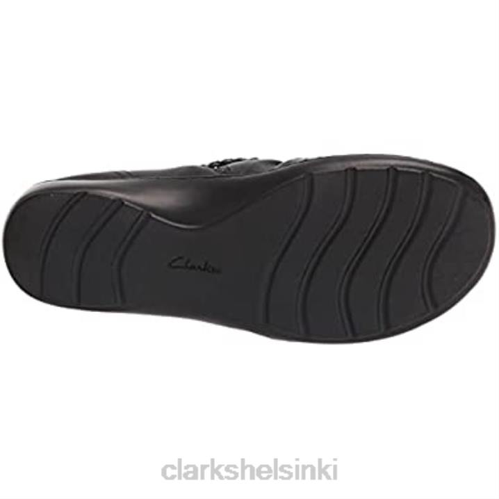 musta nahkainen clarks naisten cora braidshoe loafer Clarks naiset 2DHN803 musta nahka