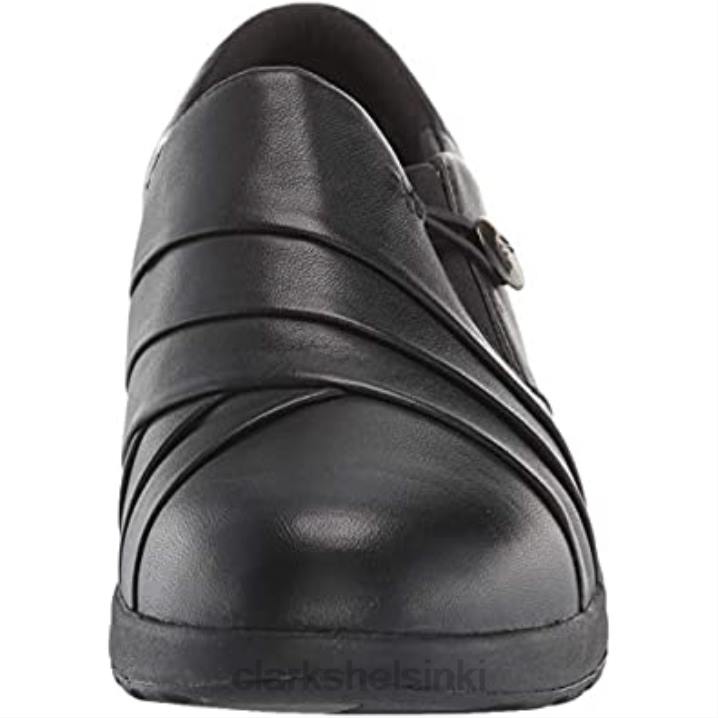 musta nahkainen clarks naisten un adorn loopun adorn loop loafer Clarks naiset 2DHN2528 musta nahka