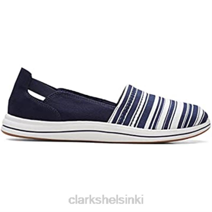 naisten Breeze step loafer clarks valkoinen kangas Clarks naiset 2DHN1613
