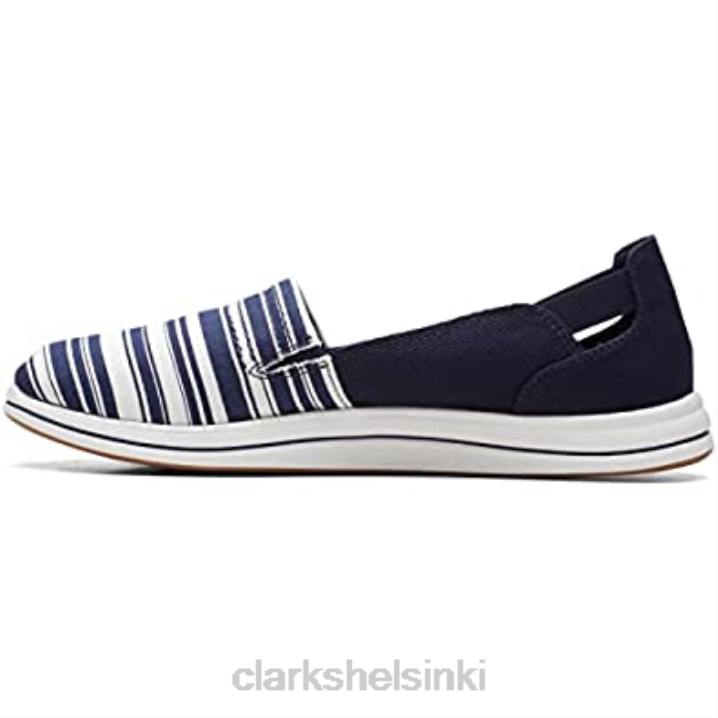 naisten Breeze step loafer clarks valkoinen kangas Clarks naiset 2DHN1613