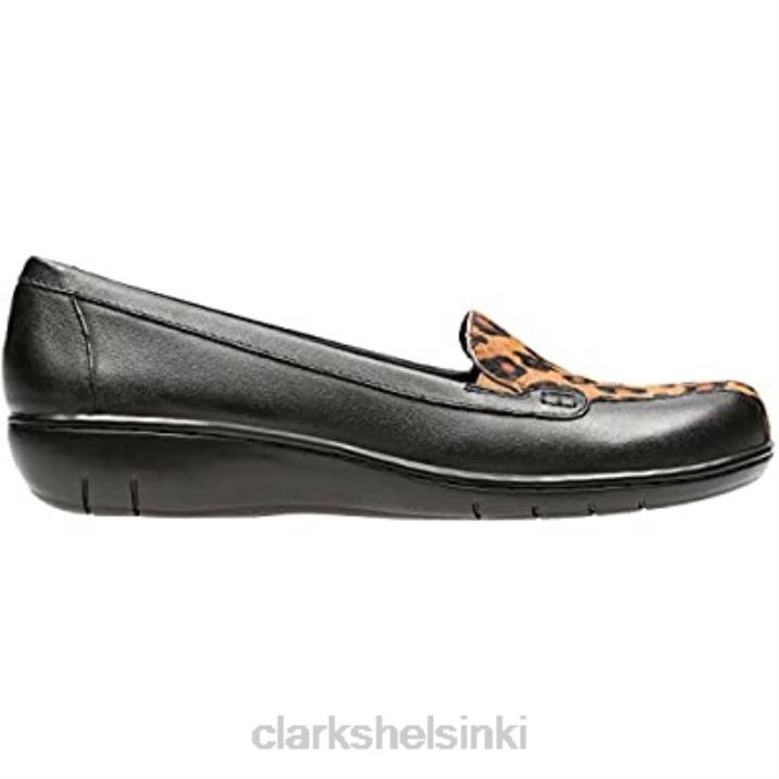 naisten bayou q loafer clarks leopard prt kampa Clarks naiset 2DHN1663 leopardi prt kampa