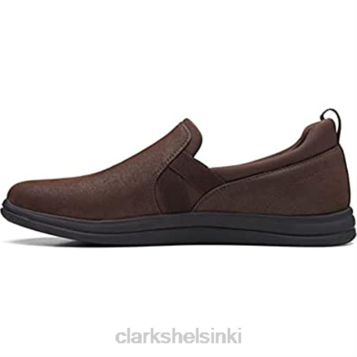 naisten breeze bali loafer litteät ruskeat synteettiset clarks Clarks naiset 2DHN174 ruskea synteettinen