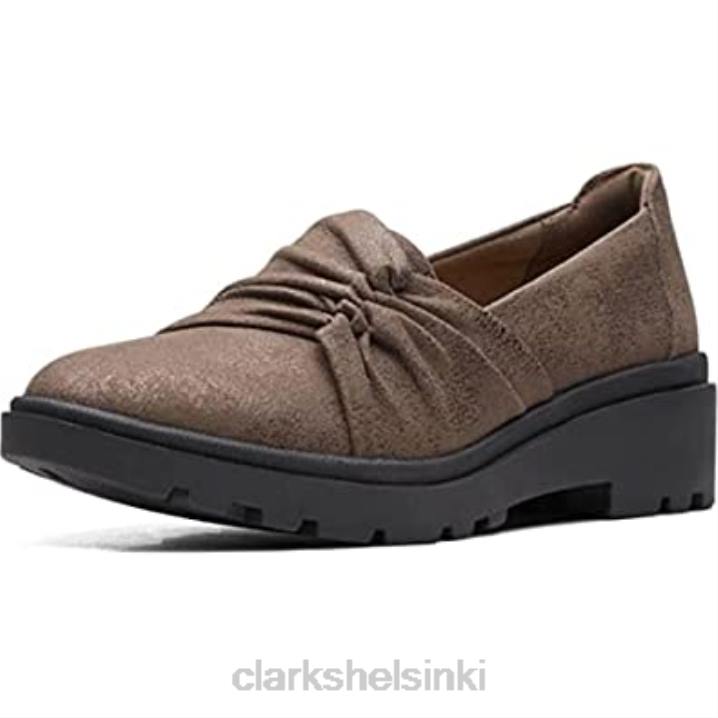 naisten calla tyylinen loafer litteä pronssi metallinen synteettinen clarks Clarks naiset 2DHN198 pronssimetallinen synteettinen