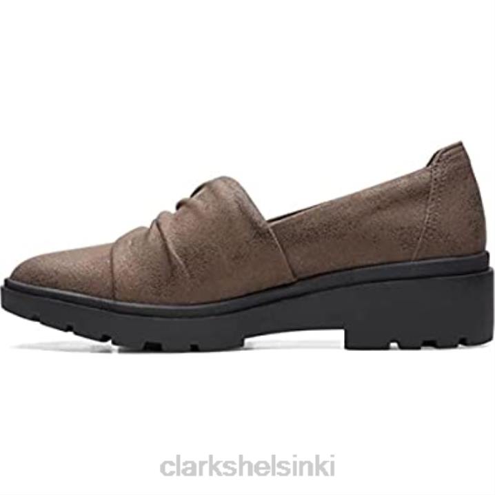 naisten calla tyylinen loafer litteä pronssi metallinen synteettinen clarks Clarks naiset 2DHN198 pronssimetallinen synteettinen