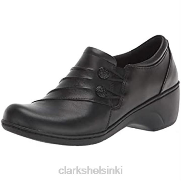 naisten channing haley loafer mustat nahkaiset clarks Clarks naiset 2DHN1270 musta nahka