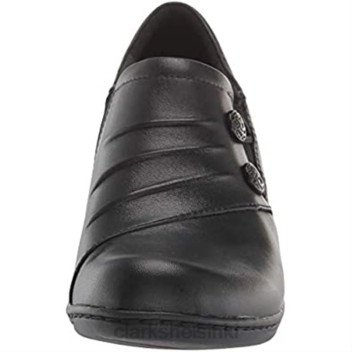 naisten channing haley loafer mustat nahkaiset clarks Clarks naiset 2DHN1270 musta nahka