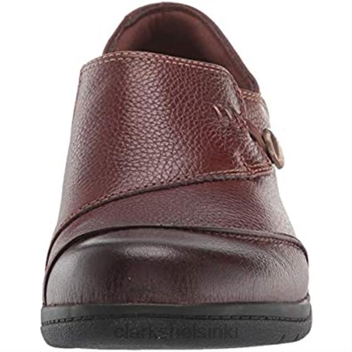 naisten cheyn misha loafer flat tummanruskea nahka clarks Clarks naiset 2DHN1710 tummanruskea nahka