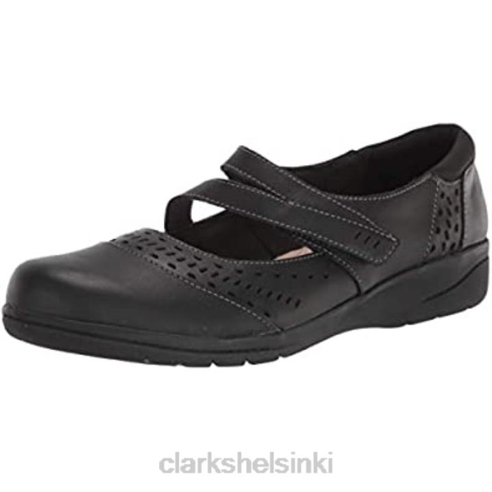 naisten cheyn o nyx-laivaston tummutetut nahkaiset clarkit Clarks naiset 2DHN2183