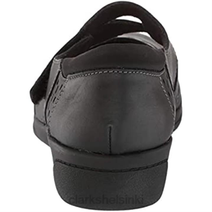 naisten cheyn o nyx-laivaston tummutetut nahkaiset clarkit Clarks naiset 2DHN2183