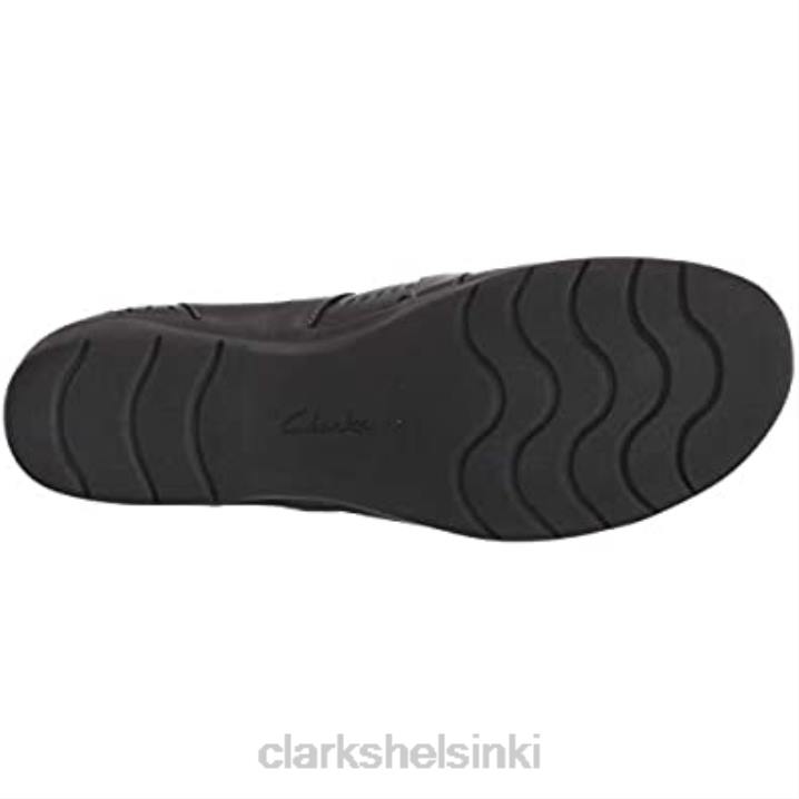 naisten cheyn o nyx-laivaston tummutetut nahkaiset clarkit Clarks naiset 2DHN2183