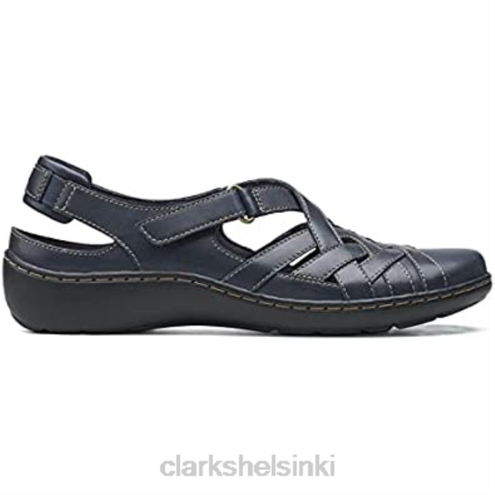 naisten cora dream loafer litteät laivastonsiniset nahkaiset clarksit Clarks naiset 2DHN286