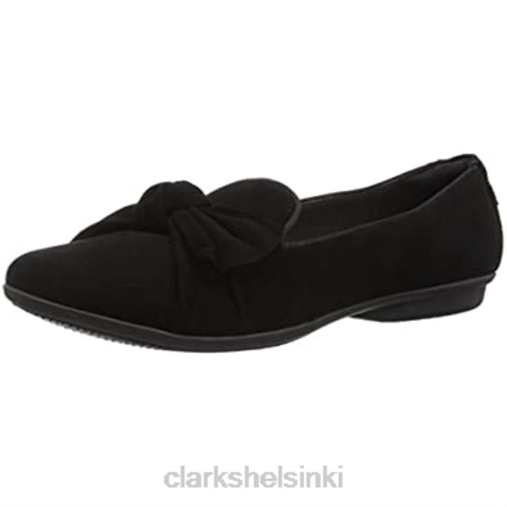naisten graceljonas loafer flat musta mokkanahka clarks Clarks naiset 2DHN334 musta mokka