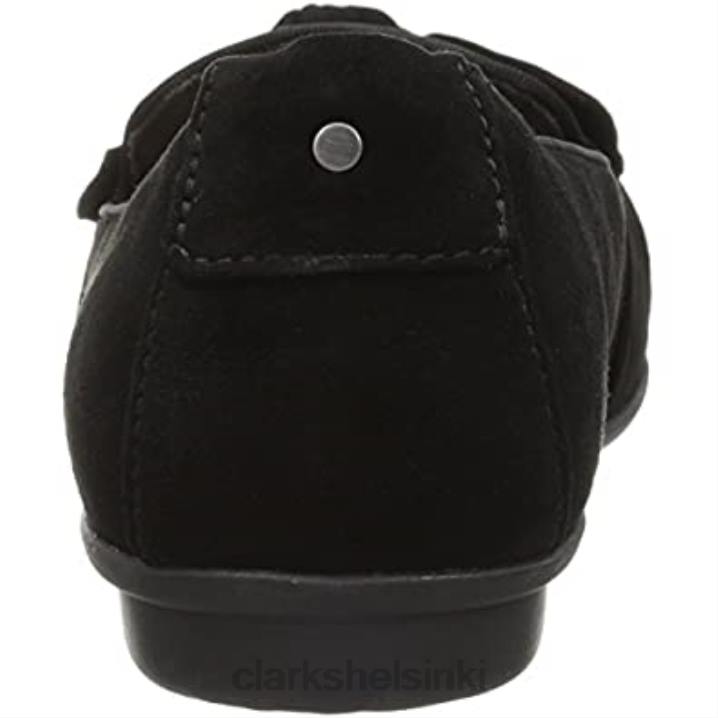 naisten graceljonas loafer flat musta mokkanahka clarks Clarks naiset 2DHN334 musta mokka