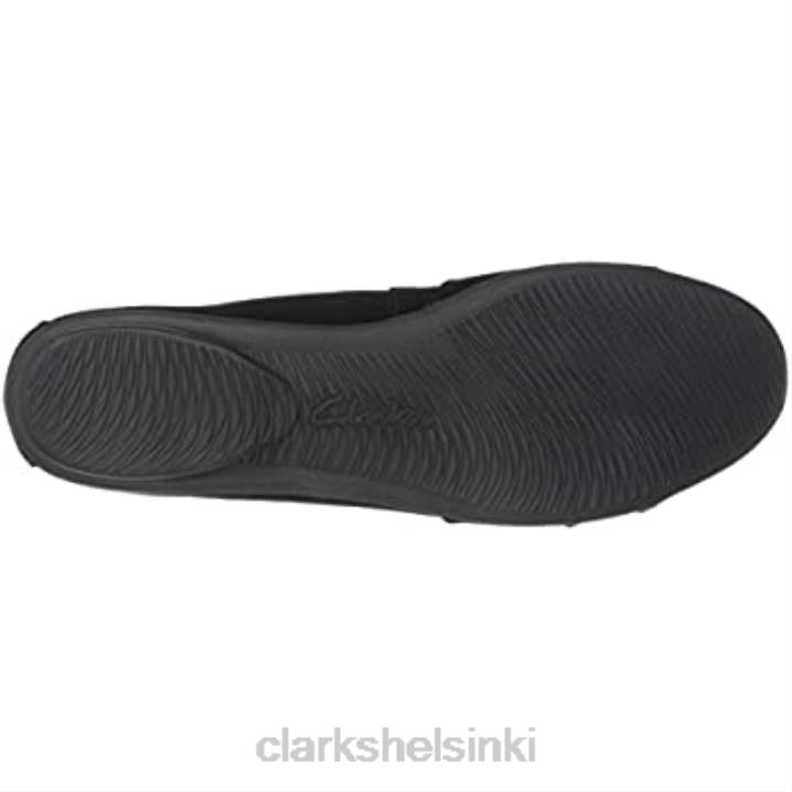 naisten graceljonas loafer flat musta mokkanahka clarks Clarks naiset 2DHN334 musta mokka