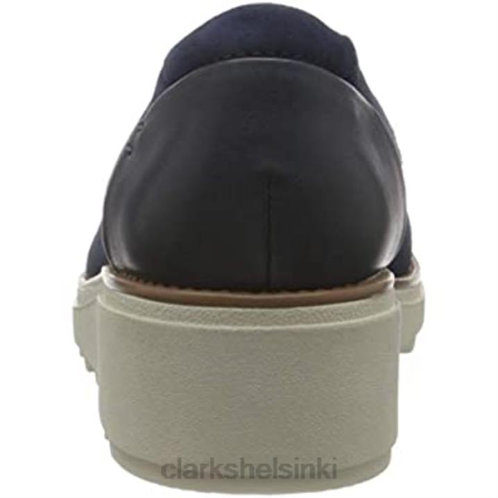 naisten sharon dolly loafer clarks tummansininen mokka Clarks naiset 2DHN343 tummansininen mokka