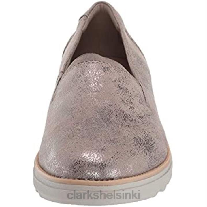 naisten sharon dolly loafer tinametalliset tekstiilit Clarks naiset 2DHN2318 tinametallinen tekstiili