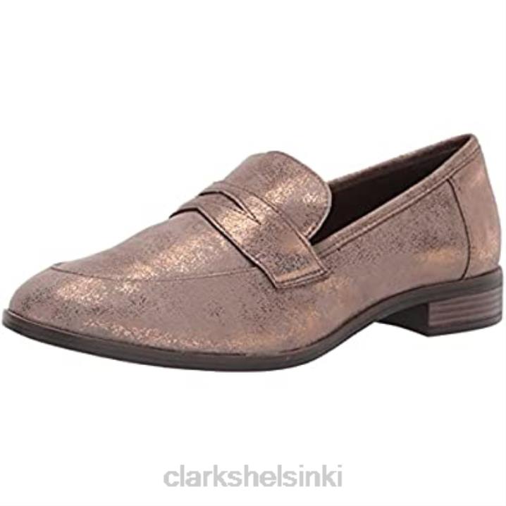 naisten trish rose loafer clarks kupari metalli Clarks naiset 2DHN2423 kupari metalli