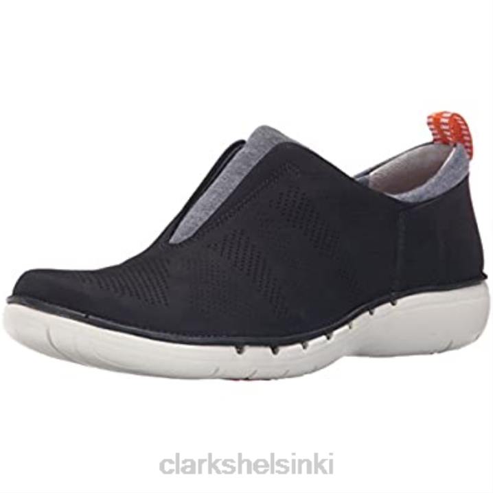 naisten un spirit slip-on loafer laivastonsininen nubuk clarks Clarks naiset 2DHN2414 laivaston nubukki
