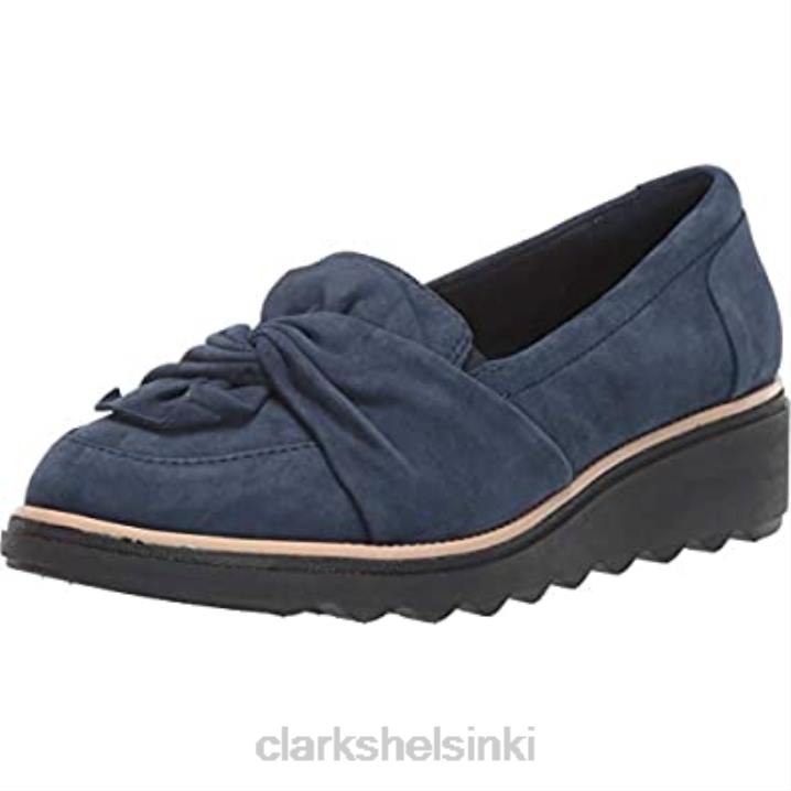 navy mokkanahka naisten sharon dasher loafer clarks Clarks naiset 2DHN292