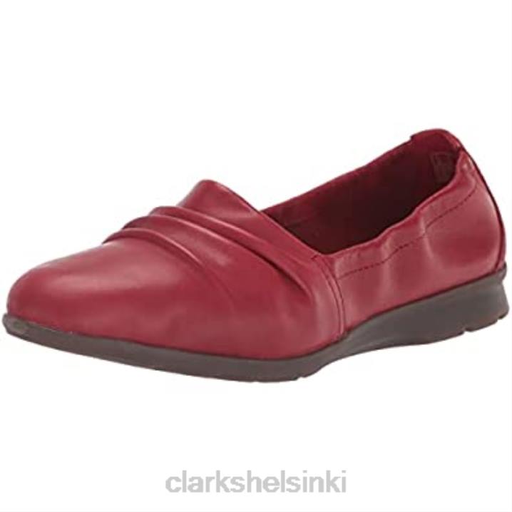 punainen nahka naisten jenette ruby ​​loafer clarks Clarks naiset 2DHN852 punainen nahka